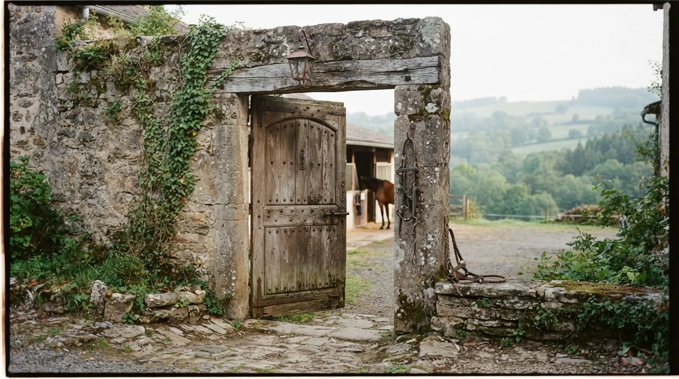 Entrée du Ecurie CRD, centre équestre à Issoire