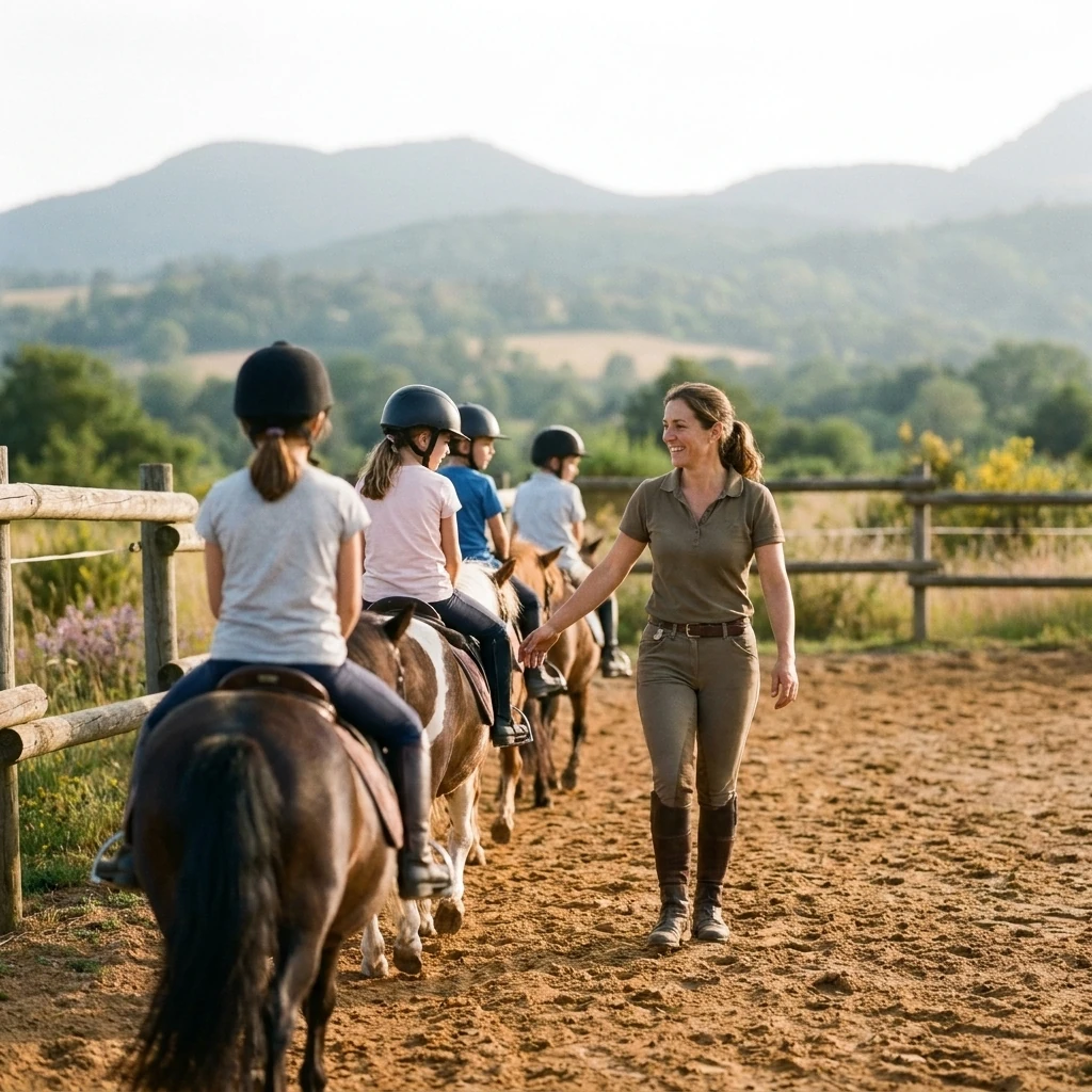 Cours de poney à Issoire, Puy-de-Dôme